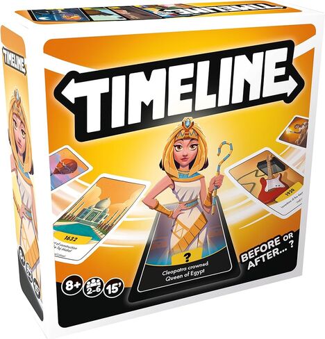 لعبة بطاقات الجدول الزمني Asmodee (تحديث 2025) - لعبة تاريخ تعليمي ممتعة وتوافه للعائلات والأصدقاء، ضع الأحداث بترتيب زمني، للأعمار من 8 سنوات فما فوق، 2-6 لاعبين، وقت لعب لمدة 15 دقيقة in Saudi Arabia