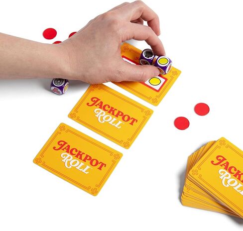 Jackpot Roll by Relatable – A Fast Paced Casino Themed Dice Game for Easter Family Game Night, Easter Basket Stuffers for Kids, Includes 20 Betting Tokens, 50 Cards, 12 Dice and Instructions in Saudi Arabia