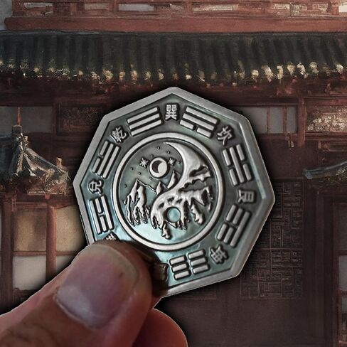 عملة عرافة من النحاس الصلب I Ching - أداة دوران وإيقاف الكهانة للتوجيه اليومي - عملة أوراكل للبصيرة الروحية، والتأمل، والذهن، وقراءة الطاقة، ورمز يين يانغ in Saudi Arabia
