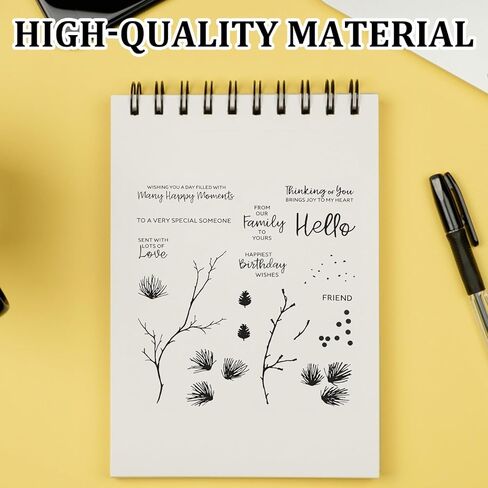 2025-2026 Newests Stamps, Branch Themed Stamp Set, Stamps for Card Making Suitable for Scrapbooking and Gift Design in Saudi Arabia