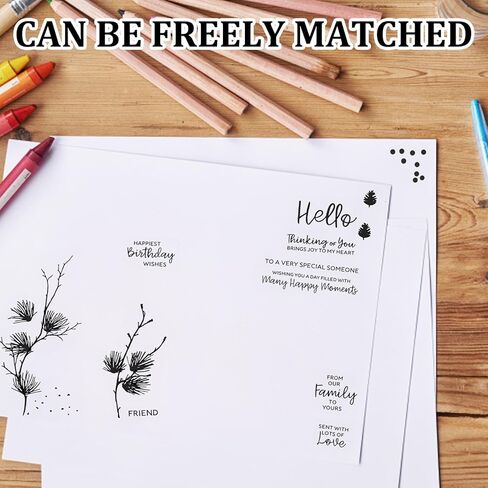 2025-2026 Newests Stamps, Branch Themed Stamp Set, Stamps for Card Making Suitable for Scrapbooking and Gift Design in Saudi Arabia