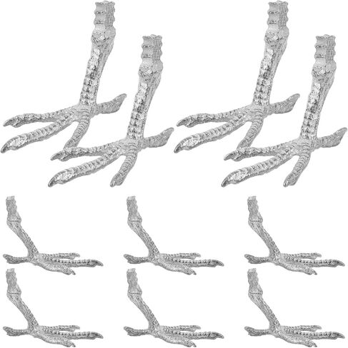 10pcs Realistic Bird Feet Iron Parrot Paw Statue Replacement Artificial Bird Making Parts Supplies for DIY Crafts in Saudi Arabia