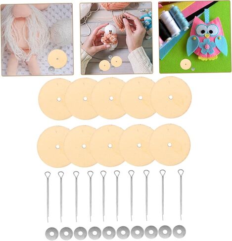 OSALADI دمية دب صغير مشترك الترباس 10 مجموعات المفاصل الخشبية DIY بها بنفسك لصنع الدمية ألعاب من نسيج مخملي موصلات الأطراف in Kuwait