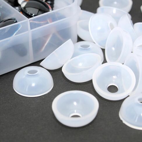 40 قطعة 25 مم عيون أمان لامعة ثلاثية الأبعاد وغسالات لأميجورومي كروشيه - كرات عيون بيضاء من Thalinfayi عيون أمان للحول مع قرص بولي يوريثان لامع أسود للأميجورومي والحرف اليدوية وصناعة دمية الكروشيه بنفسك in Kuwait