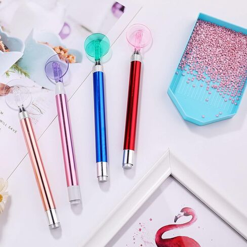 YYANGZ 2Sets 12PCS Color DIY Diamond Painting Cross Stitch Embroidery Tools Accessories Set (5 Drill Wheels, 1 Double-Sided Tape) in Saudi Arabia