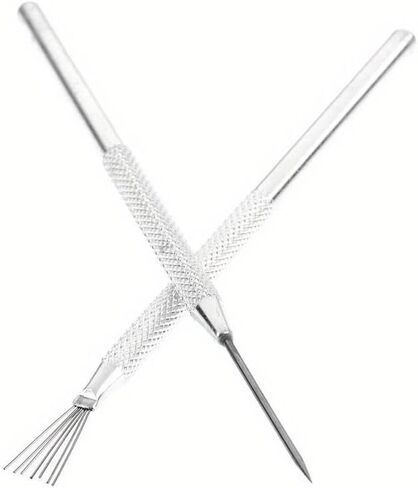 4pcs/Set Feather Wire Texture & Pro Needle Pottery Clay Tools Set Ceramics Sculpting Modeling Tool Pottery Texture Brush Tools in Saudi Arabia