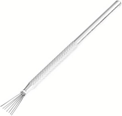 4pcs/Set Feather Wire Texture & Pro Needle Pottery Clay Tools Set Ceramics Sculpting Modeling Tool Pottery Texture Brush Tools in Saudi Arabia