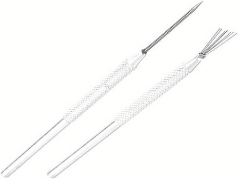 4pcs/Set Feather Wire Texture & Pro Needle Pottery Clay Tools Set Ceramics Sculpting Modeling Tool Pottery Texture Brush Tools in Saudi Arabia