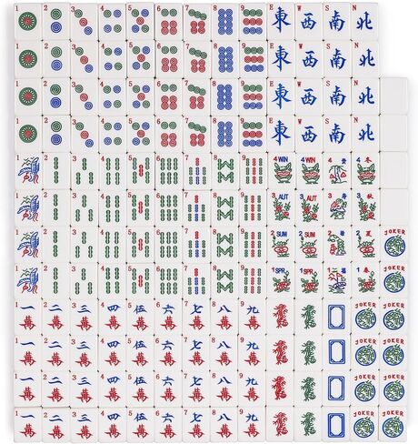 مجموعة Yellow Mountain Imports American Mahjong، سيلادون كوي مع حقيبة قماشية باللون الأخضر النعناعي - أربعة رفوف خشبية الكل في واحد مع دافعات، عملات معدنية رايت باترسون ونرد ومؤشر للرياح in Saudi Arabia