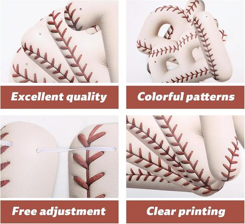 Sport Birthday Banner, 3D Sport Theme Happy Birthday Banner Decoration Funny Ball Themed Party Supplies Suitable for Kids Teenagers Adults (Baseball) in Saudi Arabia
