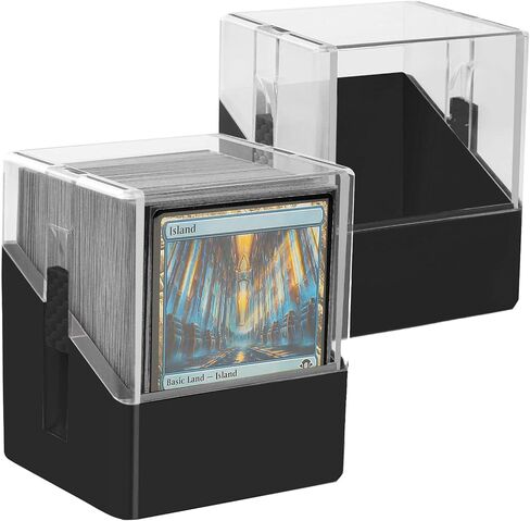 6 عبوات من صناديق بطاقات اللعب السحرية أو أكثر من 1200 بطاقة MTG/TCG/OCG بدون أكمام. - صندوق منظم بطاقات التداول يحمل أكثر من 600 بطاقة ذات أكمام واحدة (متعددة الألوان، 6 عبوات) in Kuwait