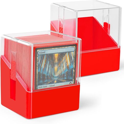 6 عبوات من صناديق بطاقات اللعب السحرية أو أكثر من 1200 بطاقة MTG/TCG/OCG بدون أكمام. - صندوق منظم بطاقات التداول يحمل أكثر من 600 بطاقة ذات أكمام واحدة (متعددة الألوان، 6 عبوات) in Kuwait