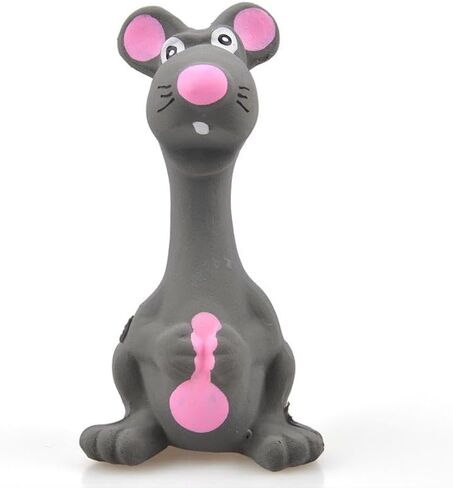 Squeaky Latex & Silicone Dog Toys Cute Mouse Design, Bite-Resistant Chew Toys for Small Dogs in Saudi Arabia