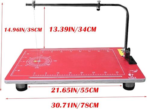 INTBUYING قاطع الفوم سلك ساخن قاطع الستايروفوم مع سلك تسخين 65.6FT زاوية قابلة للتعديل ودرجة الحرارة لنمذجة نحت الرغوة 110 فولت 36 وات in Saudi Arabia