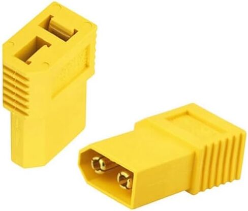 مجموعة (5) محول Amass XT60 ذكر إلى T-Plug أنثى مدمج للغاية بدون سلك لطاقة FPV RC in Kuwait