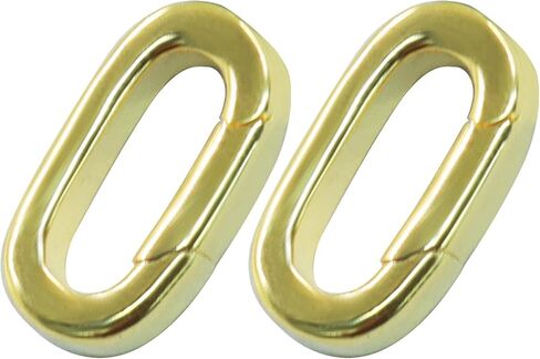 6 قطع مشابك قلادة بيضاوية مملوءة بالفضة، سوار الزفاف قلادة حلقة تسلق الإغلاق لصنع المجوهرات، موصل حلقة زنبركية للقلادة/حزام حقيبة اليد in Kuwait