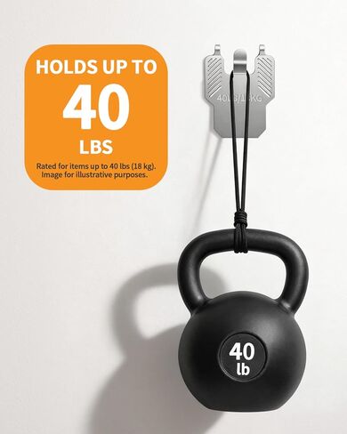 40 قطعة من شماعات صور الحوائط الجافة المخلبية، لا تسبب أي ضرر، شماعات جدارية مخلبية شديدة التحمل لتعليق مجموعة ملصقات الصور مرآة الصورة، خالية من الأدوات، تحمل ما يصل إلى 40 رطلًا، للجدران الجافة والجدران الجصية in Kuwait