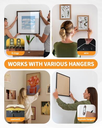 40 قطعة من شماعات صور الحوائط الجافة المخلبية، لا تسبب أي ضرر، شماعات جدارية مخلبية شديدة التحمل لتعليق مجموعة ملصقات الصور مرآة الصورة، خالية من الأدوات، تحمل ما يصل إلى 40 رطلًا، للجدران الجافة والجدران الجصية in Kuwait