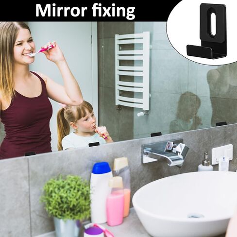 8Pcs Metal Mirror Clips, Mirror Holder Clips, 1/2" Wide Channel, Heavy Duty Mirrors Hangers Mirrors Mounting Hardware for The Wall in Saudi Arabia