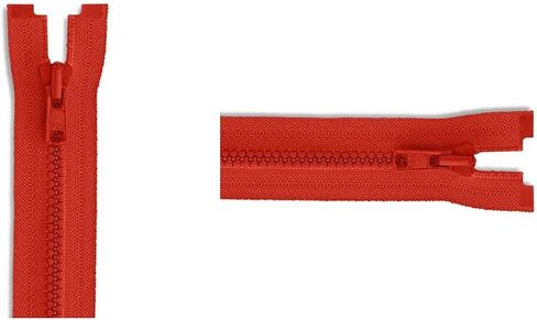 YKK #3 Molded Vislon Atom Red Lightweight Jacket Separating Zipper - Choose Your Length - Color: Atom Red #820 - Made in The United States (1 Zipper Per Pack) (27" Inches) in Saudi Arabia