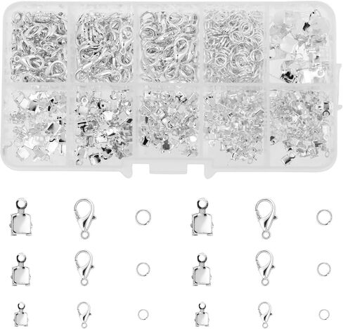 Mandala Crafts Cup Chain Connector End with Loop Finding Kit for Iced Out Rhinestone Chain Jewelry Making (3mm 4mm 5mm) in Kuwait