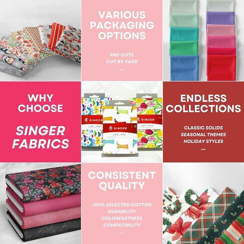 Singer, 100% Cotton, Spring Floral Packed in Saudi Arabia