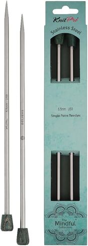 KnitPro The Mindful Collection Single Pointed Needle 10" (25cm) | US Size 9 (5.5mm) in Saudi Arabia