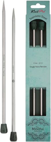 KnitPro The Mindful Collection Single Pointed Needle 10" (25cm) | US Size 9 (5.5mm) in Saudi Arabia