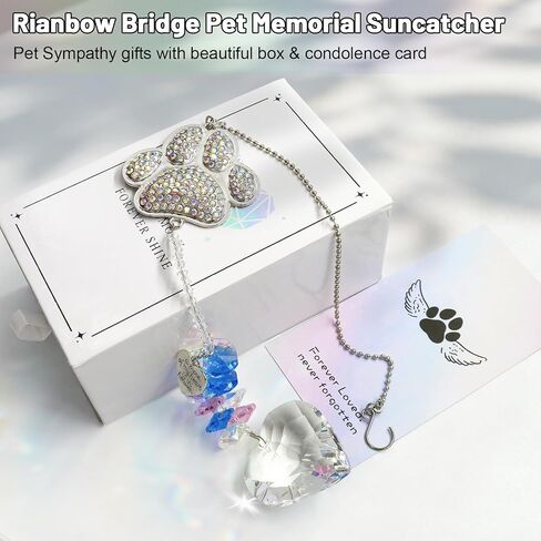 Dog Memorial Gifts for Loss of Dog, Pet Loss Sympathy, Cat Death Remembrance Gift for Pet Lovers, Cat Bereavement Ornament with Sympathy Card in Saudi Arabia