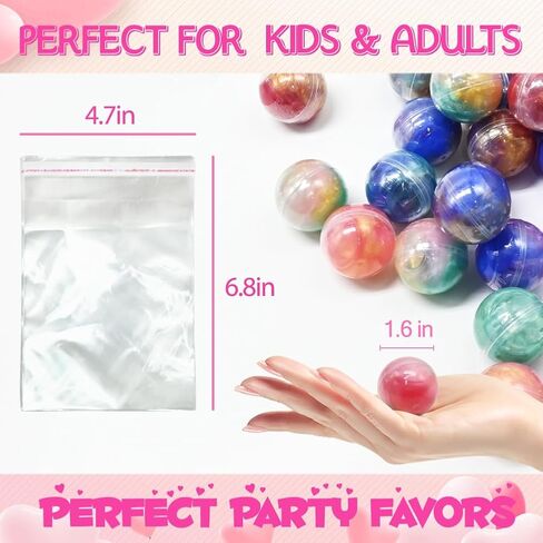 28PCS Galaxy Slime Balls with Space Valentines Cards Slime Stress Relief Fidget for Valentine School Classroom Prize Exchange, Valentine Party Favors in Kuwait