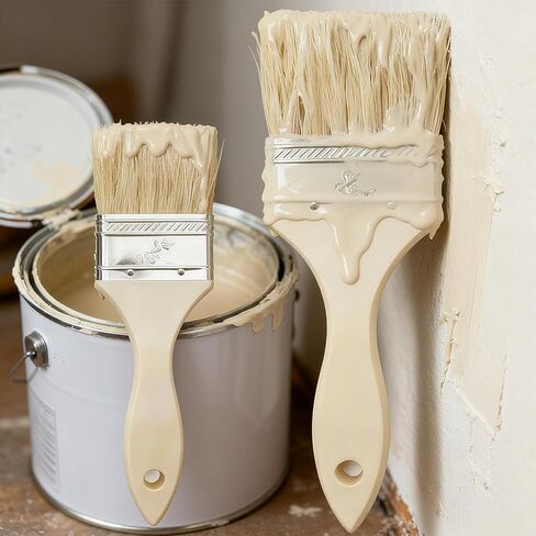 2-Piece Paint Brush Set, All-Purpose Brushes for Latex, Oil Paints and Stains, for Interior, Exterior, Furniture and DIY Home Improvement Projects in Saudi Arabia