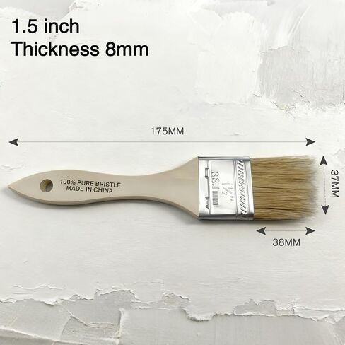 2-Piece Paint Brush Set, All-Purpose Brushes for Latex, Oil Paints and Stains, for Interior, Exterior, Furniture and DIY Home Improvement Projects in Saudi Arabia