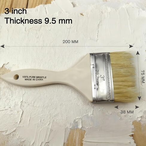 2-Piece Paint Brush Set, All-Purpose Brushes for Latex, Oil Paints and Stains, for Interior, Exterior, Furniture and DIY Home Improvement Projects in Saudi Arabia