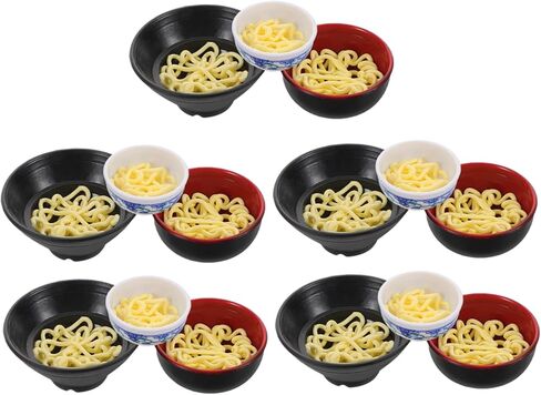 BESPORTBLE Ramen Bowl Set 15pcs Miniature Food Toys Dollhouse Dishes Prop Food for Boys and Girls DIY Dollhouse Accessory Enhance Imagination and Fine Motor Skills in Kuwait