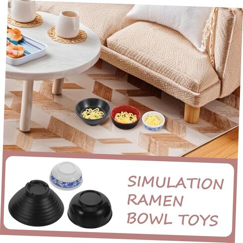 BESPORTBLE Ramen Bowl Set 15pcs Miniature Food Toys Dollhouse Dishes Prop Food for Boys and Girls DIY Dollhouse Accessory Enhance Imagination and Fine Motor Skills in Kuwait
