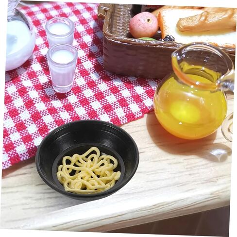 BESPORTBLE Ramen Bowl Set 15pcs Miniature Food Toys Dollhouse Dishes Prop Food for Boys and Girls DIY Dollhouse Accessory Enhance Imagination and Fine Motor Skills in Kuwait