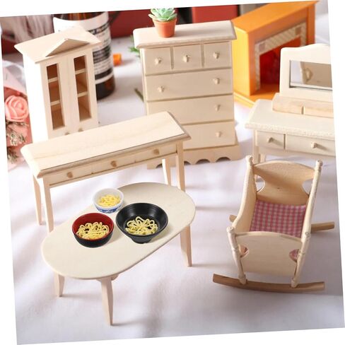 BESPORTBLE Ramen Bowl Set 15pcs Miniature Food Toys Dollhouse Dishes Prop Food for Boys and Girls DIY Dollhouse Accessory Enhance Imagination and Fine Motor Skills in Kuwait