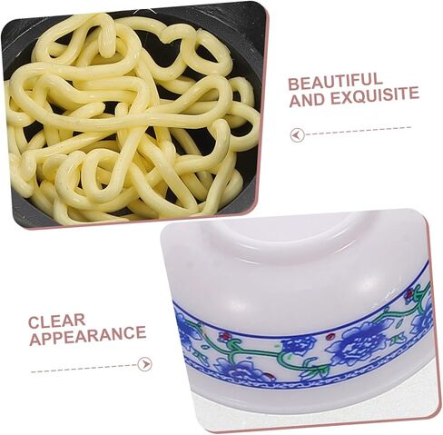 BESPORTBLE Ramen Bowl Set 15pcs Miniature Food Toys Dollhouse Dishes Prop Food for Boys and Girls DIY Dollhouse Accessory Enhance Imagination and Fine Motor Skills in Kuwait