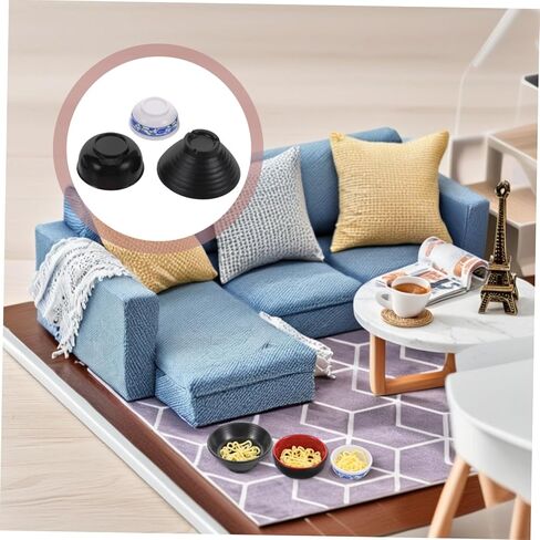 BESPORTBLE Ramen Bowl Set 15pcs Miniature Food Toys Dollhouse Dishes Prop Food for Boys and Girls DIY Dollhouse Accessory Enhance Imagination and Fine Motor Skills in Kuwait