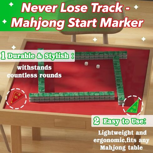 4 Pcs Mahjong Dealer Marker Set, Acrylic Wind Indicator & Round Tracker for Mahjong, Accessories for Mahjong Play in Saudi Arabia