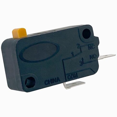 SZM-V16-FD-63 Microwave Oven Door Switch Replacement (3-Pack), 16A 125/250V 2-Pin Normally Open (NO) Micro Switch, Compatible with Samsung, GE, LG, Kenmore - Fixes Heating & Interlock Issues in Saudi Arabia