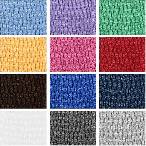 12Pcs Cotton Webbing Braid Handles Bag Strap, 1 Inch High Density Webbing Plain Weave Straps, 9.8ft Multicolor Polyester Cotton Straps for Cloth Tote Bag, Pet Collars, DIY Crafts, Outdoor Accessories in Saudi Arabia