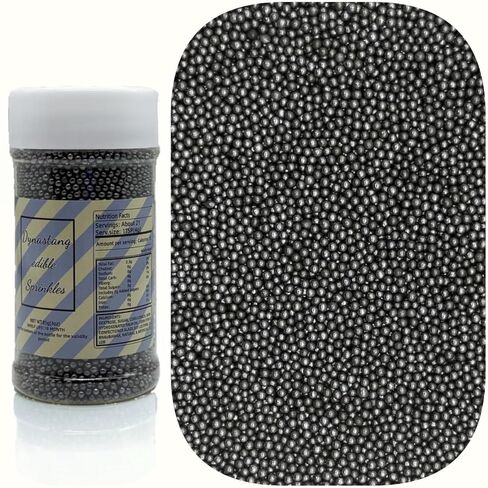 Dynastang 2mm Light Blue Pearls Sprinkles Edible Pearls Cake Decorating Stars Cake Decorations Cupcake Toppers Cookie Decorating Perfect for Cakes, Cupcakes, Desserts Toppings 3OZ in Saudi Arabia