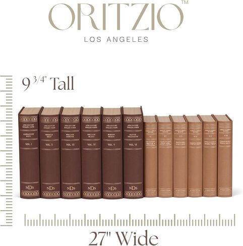 Oversized Set of 12 Faux Vintage Books with Hidden Storage, Library Decor, Fake Old Fashion Books, Old Money Aesthetic, Library Bookshelf Accessories in Saudi Arabia