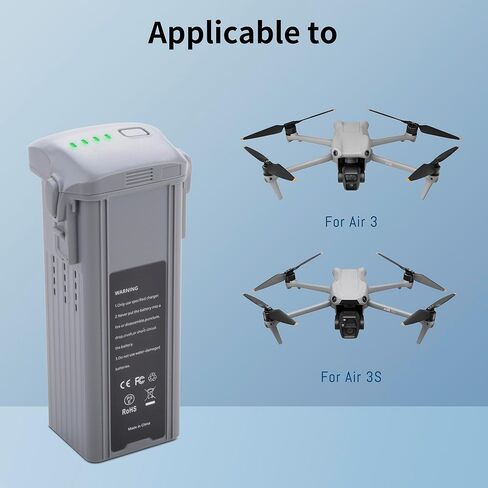 حزمة واحدة لبطارية بديلة للطيران الذكي DJI Air 3، متوافقة مع سلسلة الطائرات بدون طيار DJI Air 3 وAir 3S، بطارية قابلة للشحن مطورة بسعة 4241 مللي أمبير في الساعة in Saudi Arabia