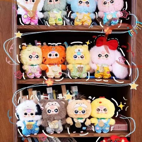 Baby Three Twelve Zodiac Series Plush Stuffed Blind Box, Kawaii Mystery Plush Toys Collectible for Birthday Gift (1PC Series 2(V2)) in Saudi Arabia