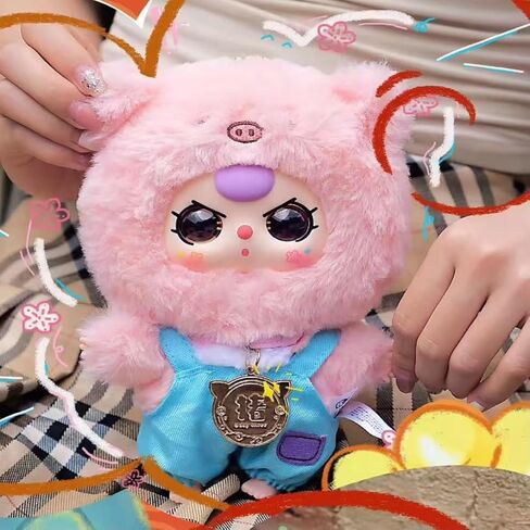 Baby Three Twelve Zodiac Series Plush Stuffed Blind Box, Kawaii Mystery Plush Toys Collectible for Birthday Gift (1PC Series 2(V2)) in Saudi Arabia