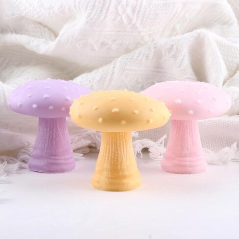 Mushroom Candle Silicone Molds Mushroom Candle Mold Mushrooms Resin Casting Mold for Home Decorate Candles Making Aromatherapy Gypsum Candles Clay Craft in Saudi Arabia