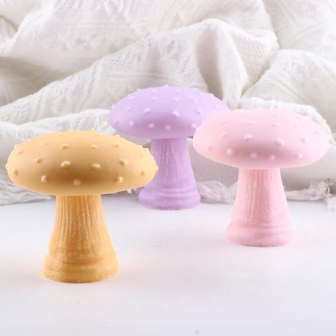 Mushroom Candle Silicone Molds Mushroom Candle Mold Mushrooms Resin Casting Mold for Home Decorate Candles Making Aromatherapy Gypsum Candles Clay Craft in Saudi Arabia
