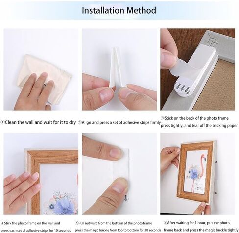 Heavy Duty Picture Hanging Strips - 24 Pairs (48 Strips) for Hanging Picture Frames and Christmas Hooks, no Damage, no Nails Required in Saudi Arabia